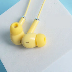 Macaron Color Wired Noise Reduction Earbuds with Mic