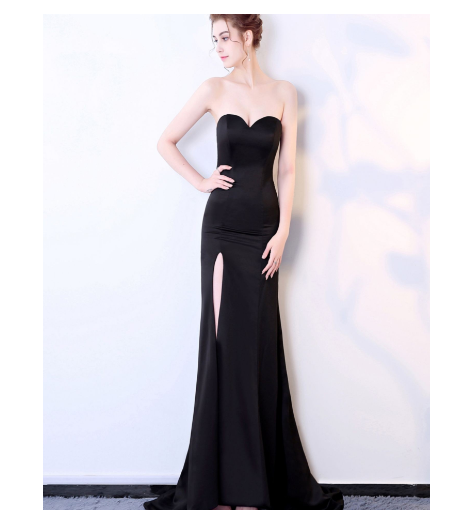 Slit Dress, Slit Maxi Dress, Spaghetti Strap Dress