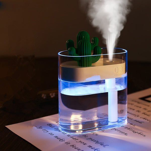 160ML Cactus USB Humidifier & Essential Oil Diffuser